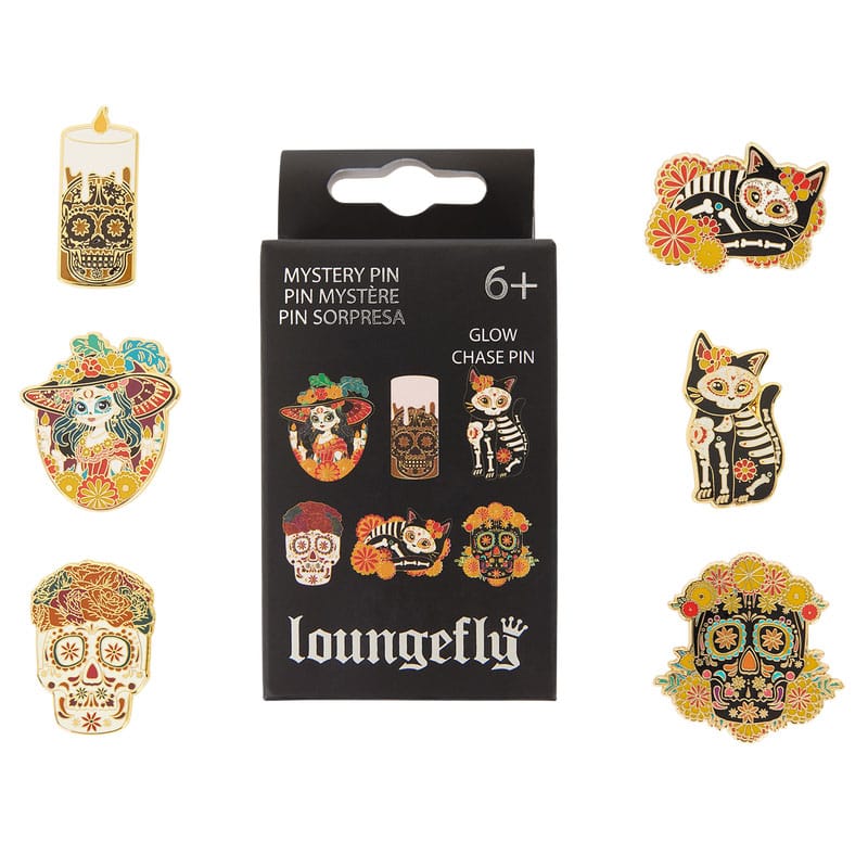 Loungefly Emaille-Pins Blindbox Dia de los Muertos Sortiment (12)