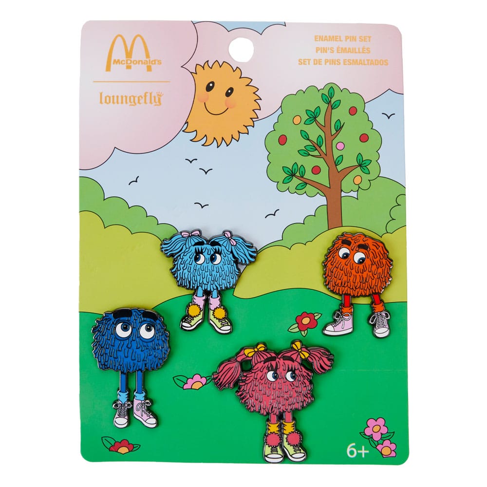 McDonalds di Loungefly Smal Pins 4 set Fry Gang 3 cm