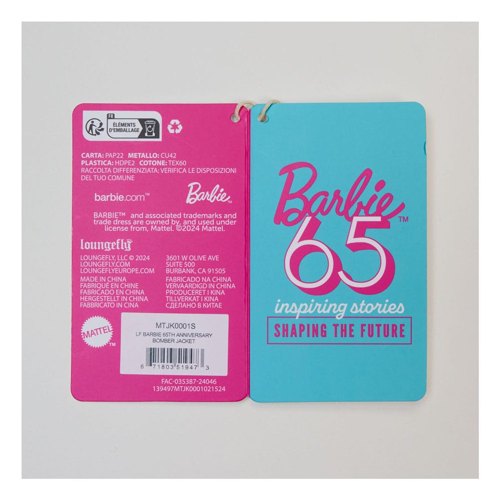 Mattel by Loungefly Jacket Unisex Barbie 65th Anniversary