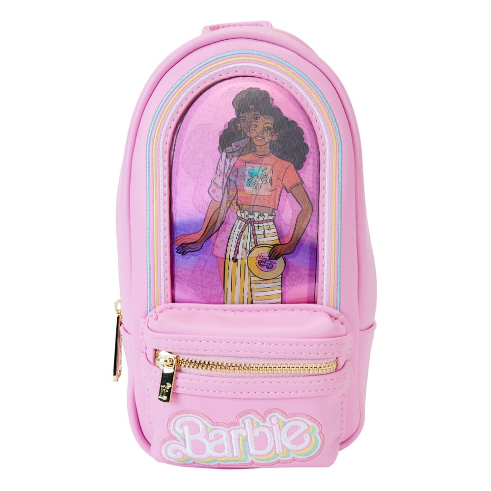 Mattel di Loungefly Pencil Case Mini Backpack Barbie 65th Anniversary Doll Box