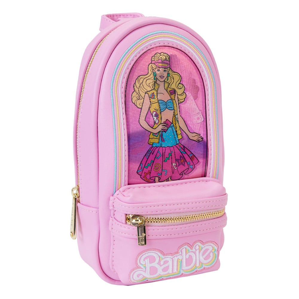 Mattel di Loungefly Pencil Case Mini Backpack Barbie 65th Anniversary Doll Box