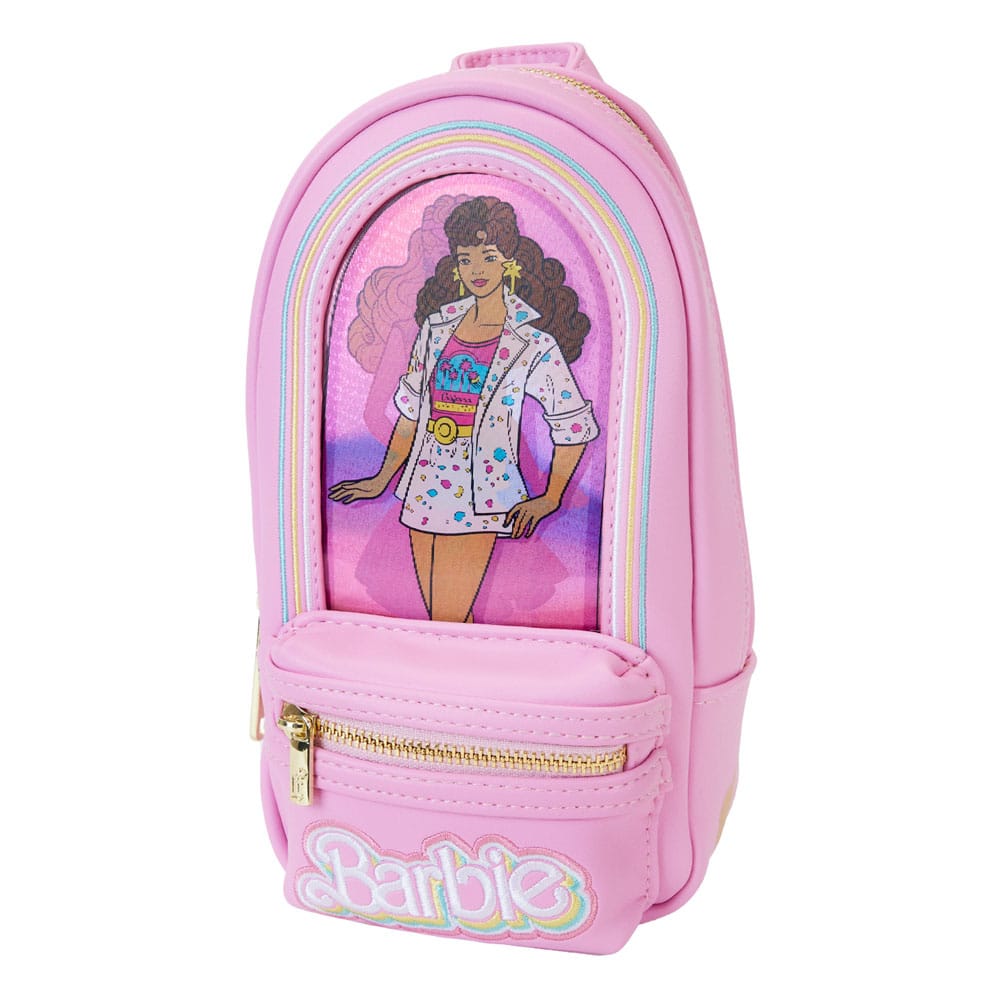 Mattel di Loungefly Pencil Case Mini Backpack Barbie 65th Anniversary Doll Box