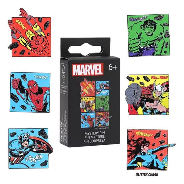 Marvel av Loungefly Emalj Pins Classic Avengers Blind Display (12)