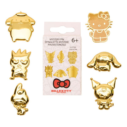 Hello Kitty by Loungefly Enamel Pins 50th Anniversary Gold Blind Box Assortment (12)