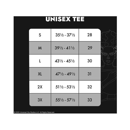 Universal Monsters by Loungefly Tee T-Shirt Unisex Bride of Frankenstein
