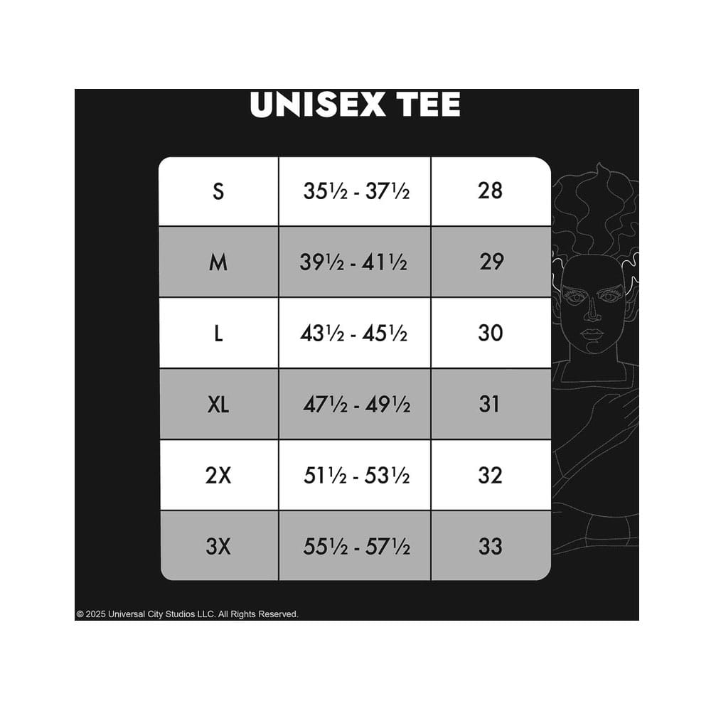 T-shirt Universal Monsters by Loungefly Tee Sposa di Frankenstein unisex