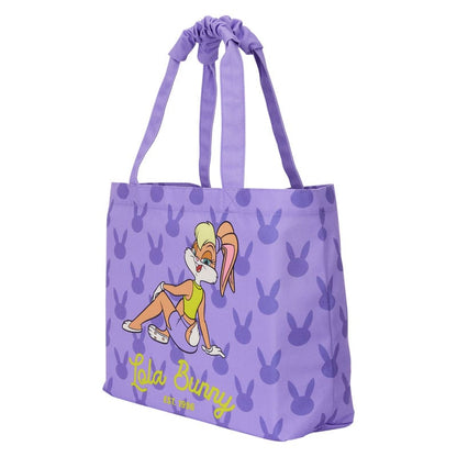 Warner Bros tarafından Loungefly Canvas Tote Çanta Looney Tunes Lola Bunny Büyük Boy