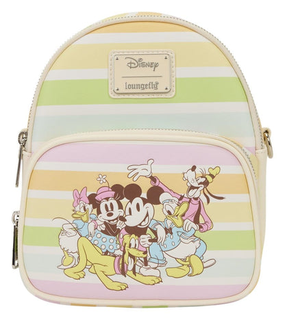 Disney by Loungefly Bolso bandolera Mickey y sus amigos Rainbow Stribes