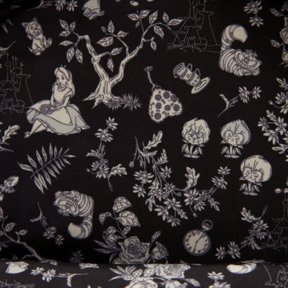 Alice im Wunderland bestickter Blumen-Mini-Rucksack