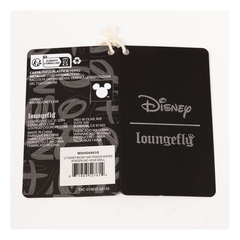 Disney by Loungefly hooded jacket Mickey and Friends Winter Wonderland