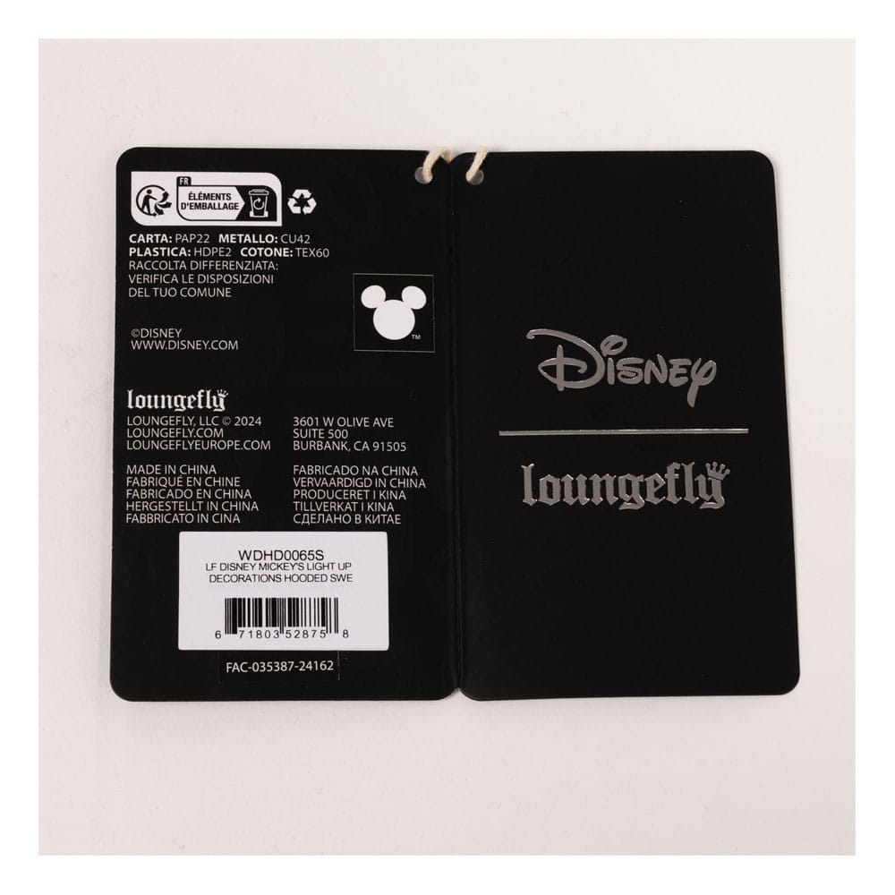 Disney by Loungefly hooded jacket Mickeys Light Up Decorations