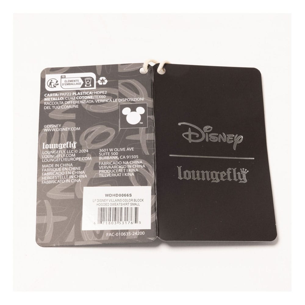 Disney von Loungfly Hoodie Pullover Unisex Bösewichten Farbblock