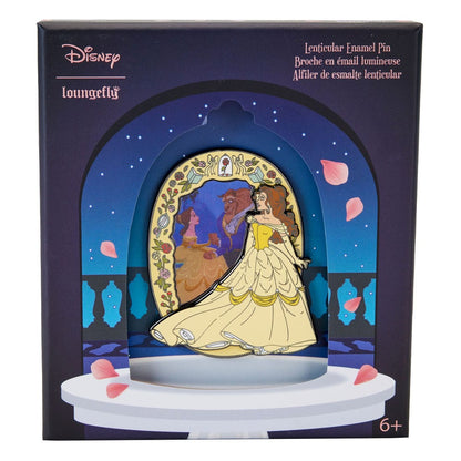 Disney Lenticular Enamel Pin Belle (Beauty and the Beast) 8 cm