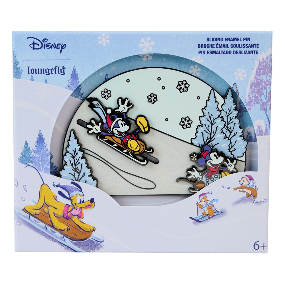 Disney av Loungefly Emalel 3 "Pins Mickey and Friends Winter Wonderland 3" Limited Edition 8 CM