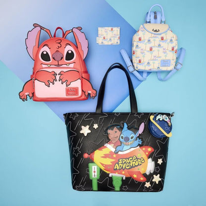 Lilo & Stitch von Loungefly Canvas-Einkaufstasche, Weltraumabenteuer