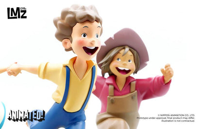 Tom Sawyers eventyr animeret! Statue Tom, Huck & Becky 23 cm