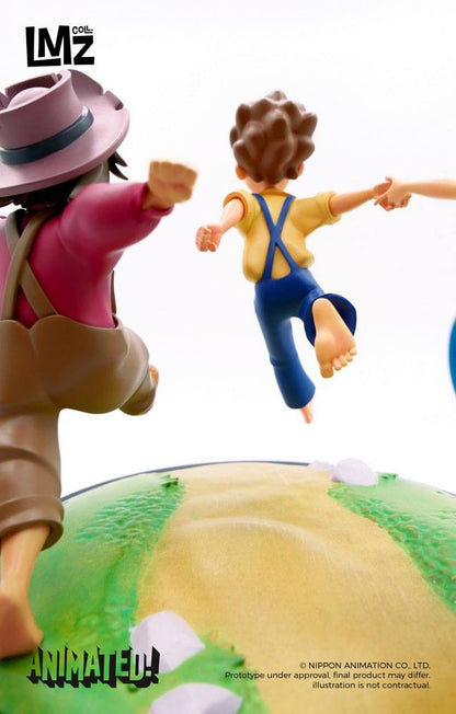¡Las aventuras de Tom Sawyer animadas! Estatua Tom, Huck y Becky 23 cm