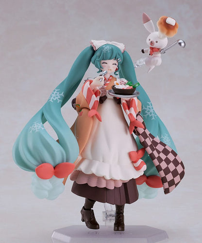 Karaktär Vocal Series 01: Hatsune Miku Figma Action Figur Snow Miku: Winter Delicacy Ver. 14 cm