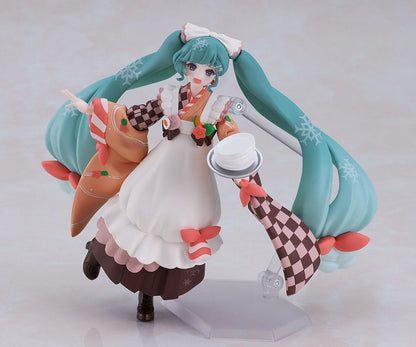 Karaktär Vocal Series 01: Hatsune Miku Figma Action Figur Snow Miku: Winter Delicacy Ver. 14 cm