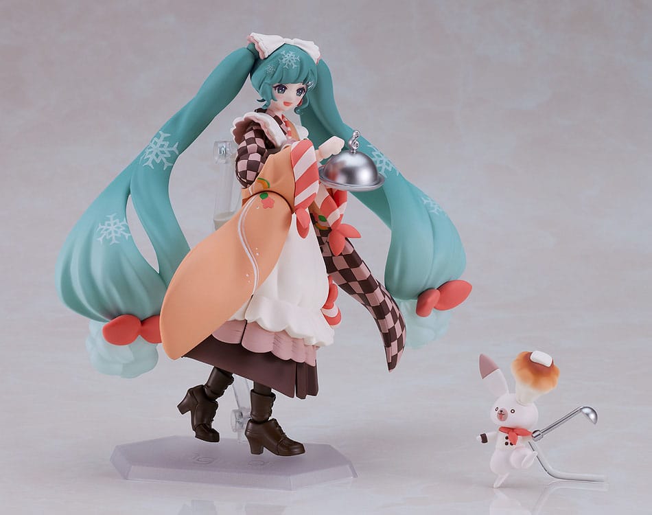 Karaktär Vocal Series 01: Hatsune Miku Figma Action Figur Snow Miku: Winter Delicacy Ver. 14 cm