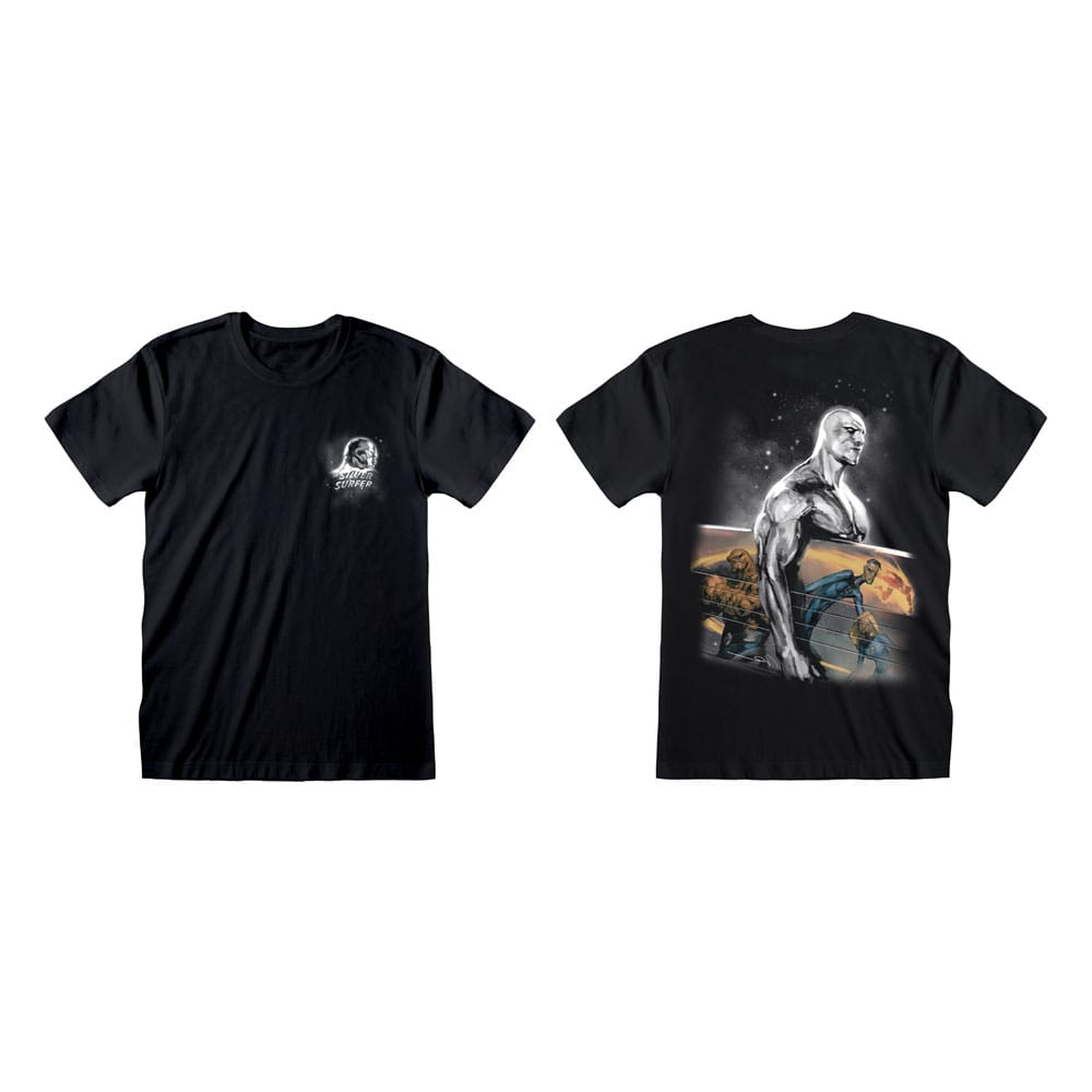 Fantastischer 4 T-Shirt Silber Surfer