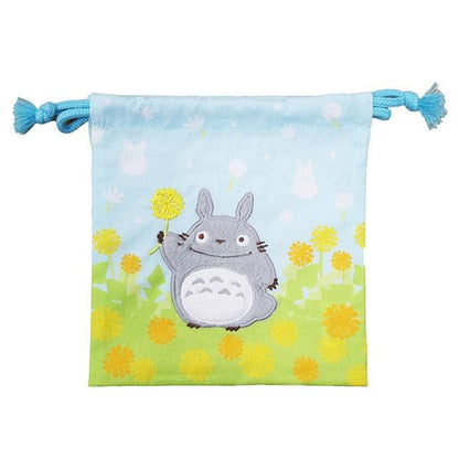 Min nabo Totoro vaskeri opbevaringspose totoro med blomster 20 x 19 cm