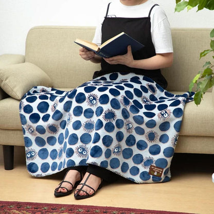 Moj susjed totoro couverture Polaire moirée SOOT SPRITE SILHOUETE 70 x 100 cm