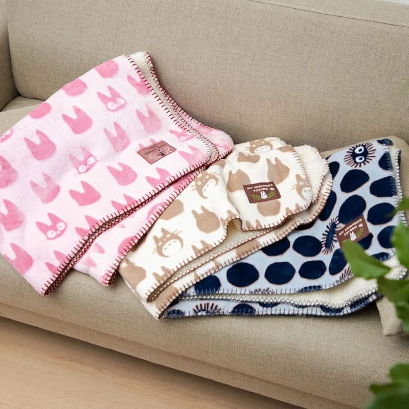 Moj susjed totoro couverture Polaire moirée SOOT SPRITE SILHOUETE 70 x 100 cm