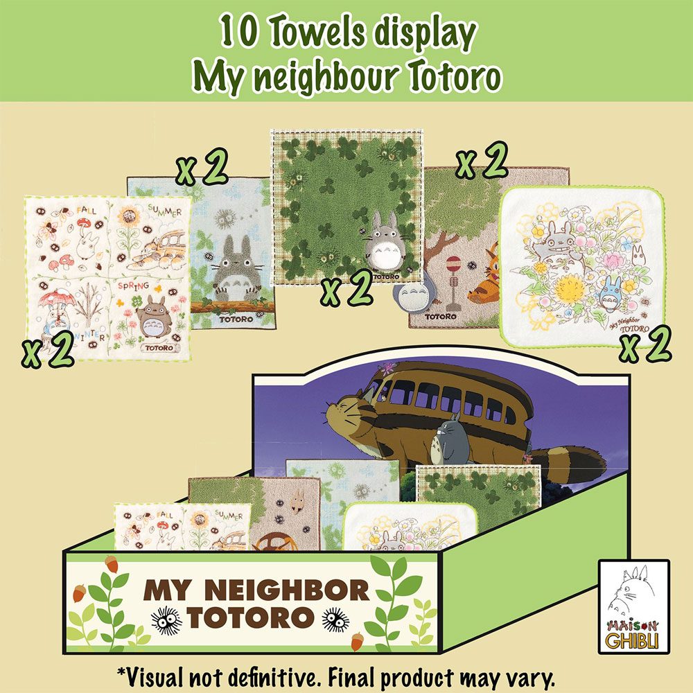 Mon voisin Totoro Mini Towels 25 x 25 cm Affichage (10)