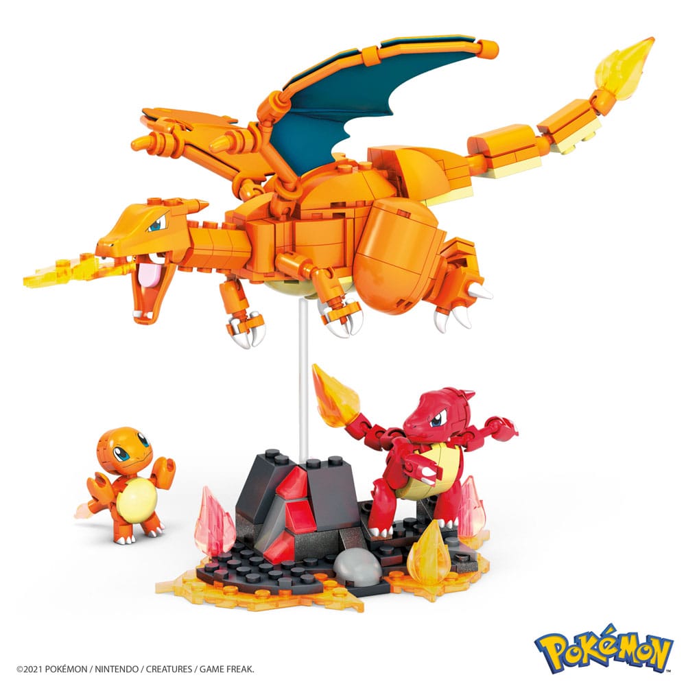 Pokémon Mega Construx Construction Set Charmander Evolution Set