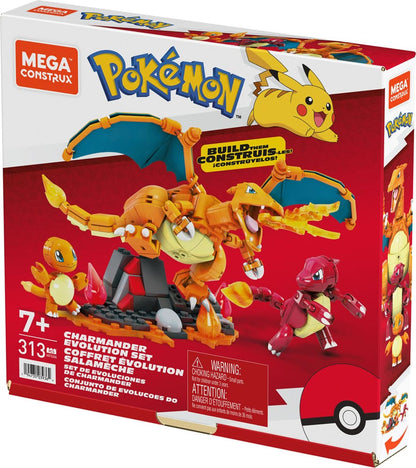 Pokémon Mega Construx Construction Set Charmander Evolution Set