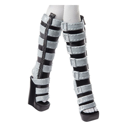 Monster High Reel Drama Doll Clawdeen Wolf in Schwarz und Weiß