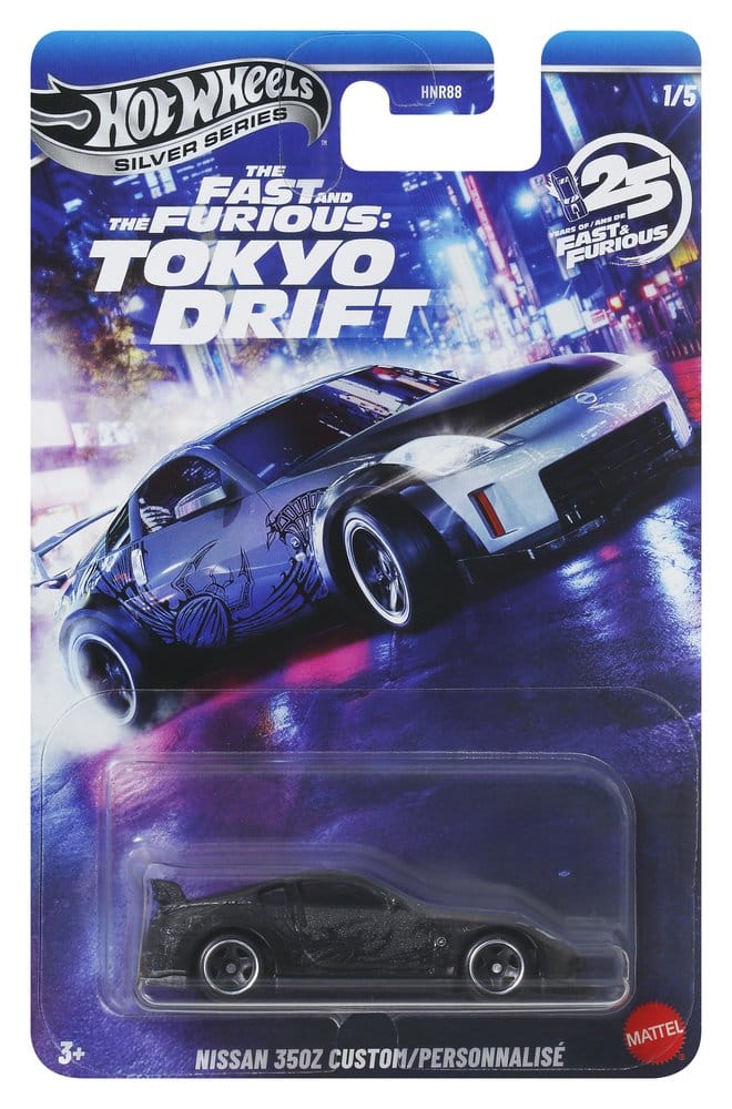 Fast & Furious Hot Wheels Silver Series Die-Cast Vehicles 1/64 979M Tokyo Drift Asortiman (24)
