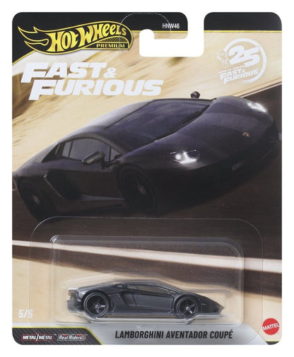 Fast & Furious Hot Wheels Premium formgjutna fordon 1/64 979P sortiment (10)