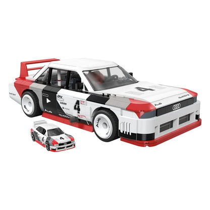 Heiße Räder Mega -Konstruktion Set 1/15 Audi 90 Quattro IMSA GTO 29 cm