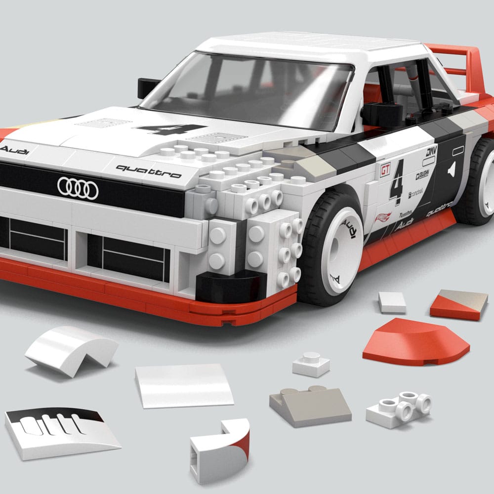 Heiße Räder Mega -Konstruktion Set 1/15 Audi 90 Quattro IMSA GTO 29 cm