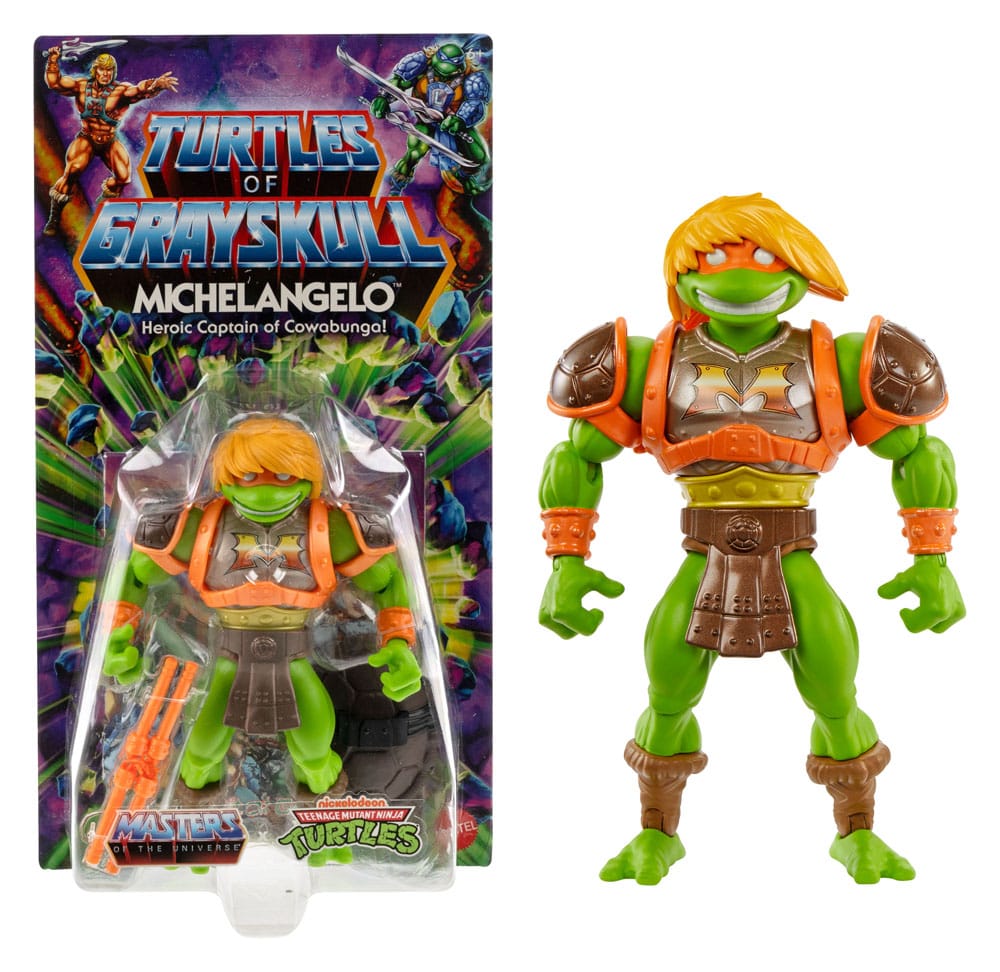 Motu x tmnt: Turtles of Grayskull Action Figure Michel-Ange 14 cm