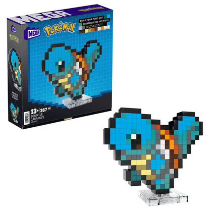 Pokémon Mega Construction Set Squirtle Pixel Art