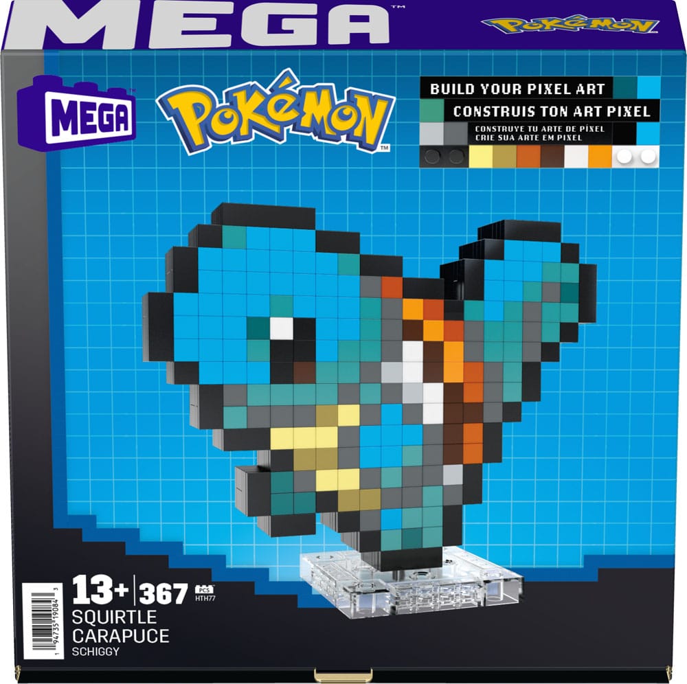 Pokémon Mega Construction Set Squirtle Pixel Art