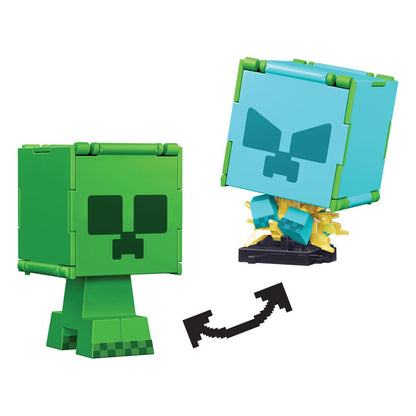 Minecraft Flippin Actie Figuur Creeper &amp; Geladen Creeper