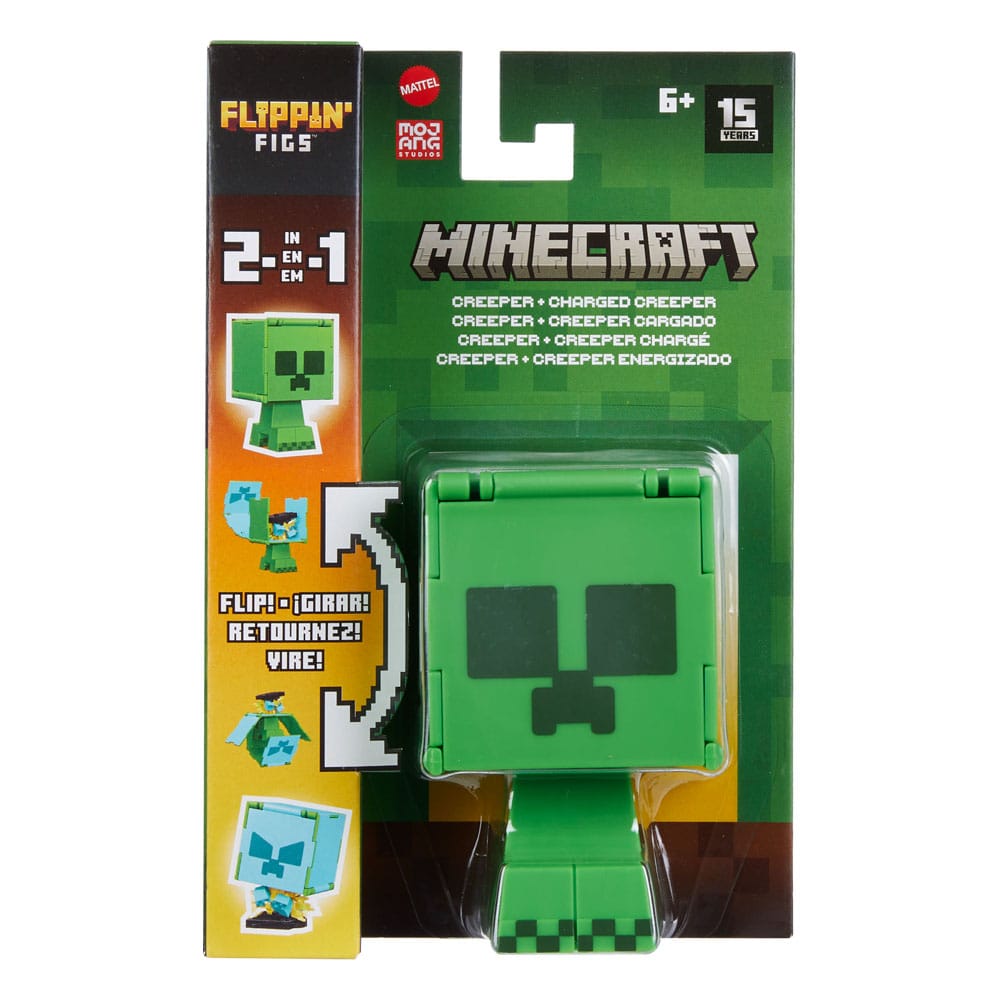 Minecraft Flippin Actie Figuur Creeper &amp; Geladen Creeper