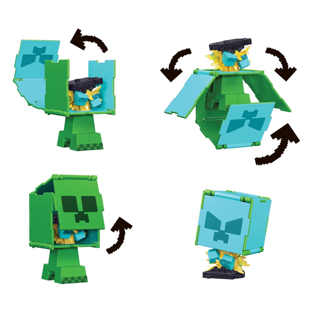 Minecraft Flippin Actie Figuur Creeper &amp; Geladen Creeper