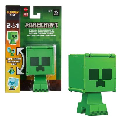 Minecraft Flippin Actie Figuur Creeper &amp; Geladen Creeper