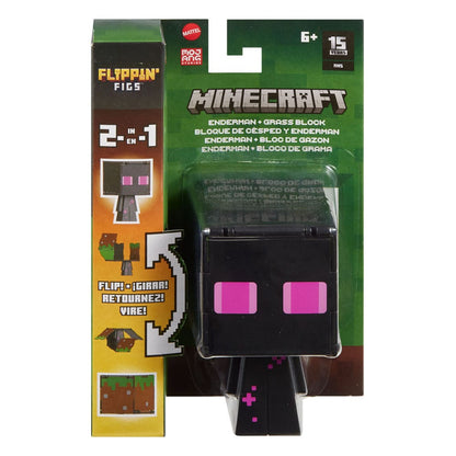 Minecraft Flippin Action Figure Ederman & Grass Block