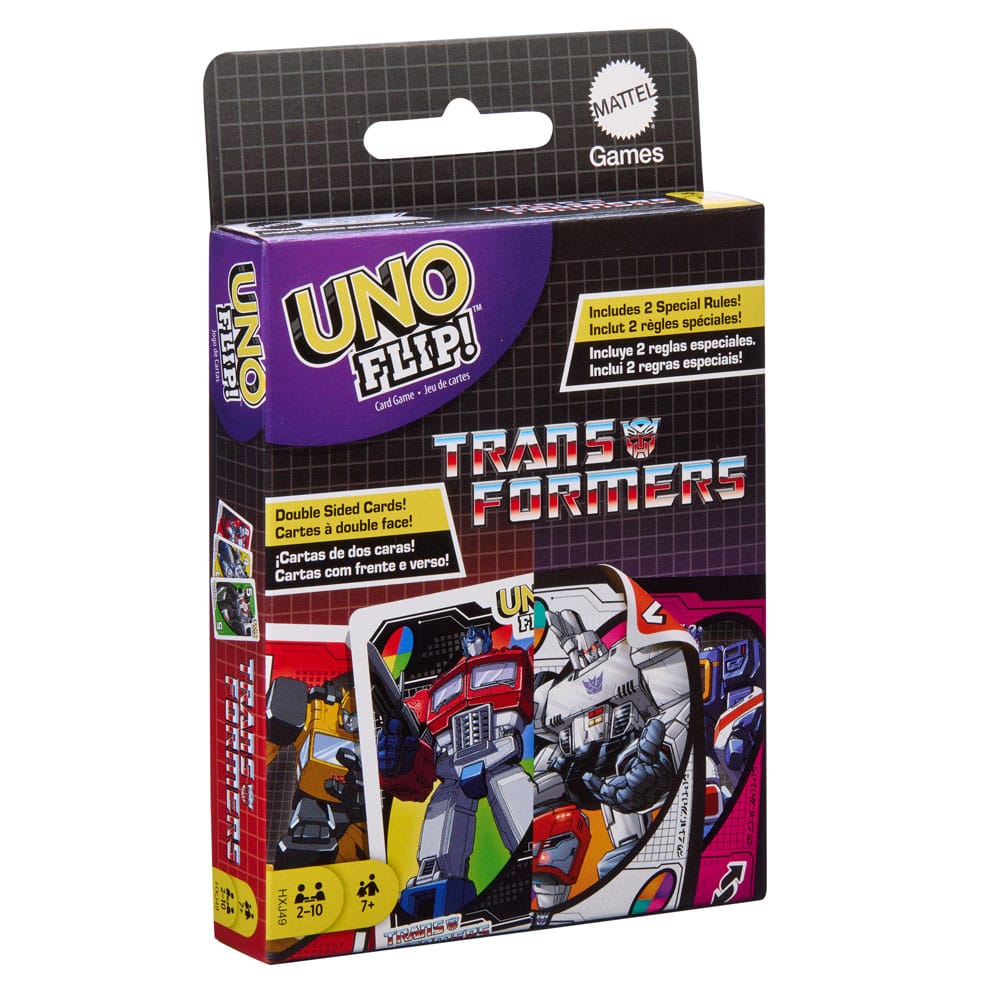 Transformers Uno Flip! Kartenspiel