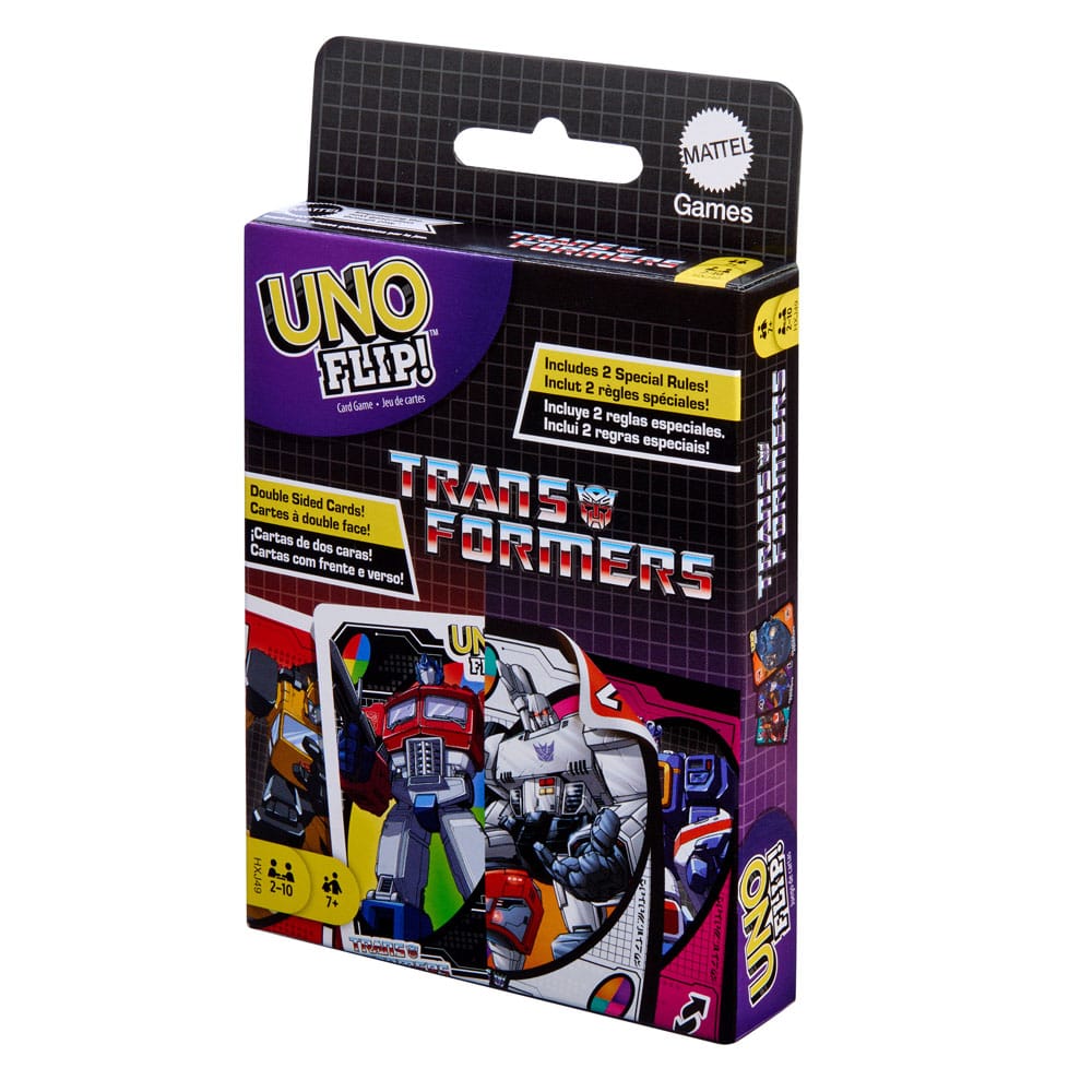 Transformers Uno Flip! Kartenspiel