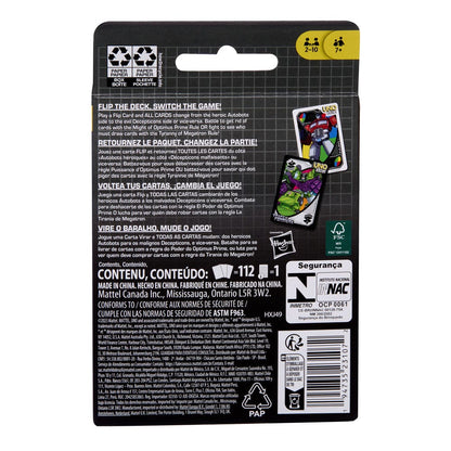 Transformers Uno Flip! Kartenspiel