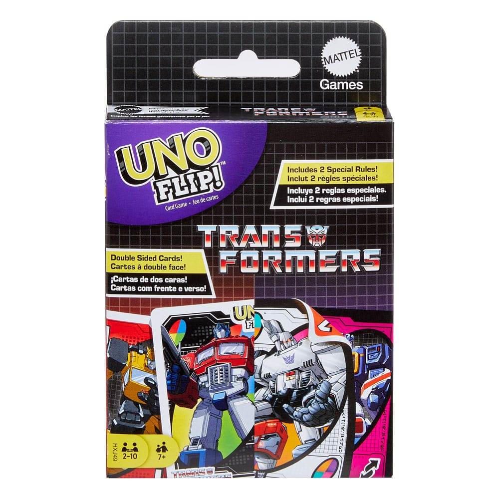 Transformers Uno Flip! Kartenspiel