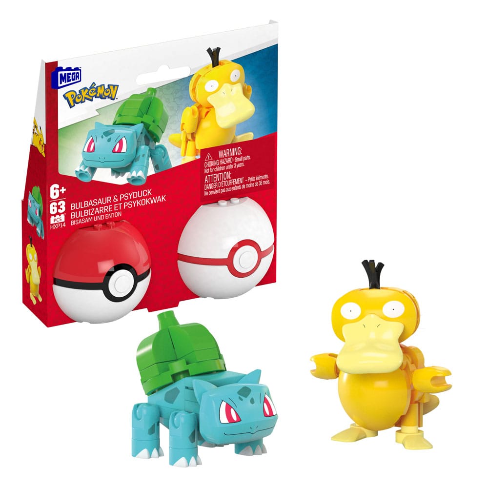 Pokémon Mega Construction Set Poké Ball Collection: Bulbasaur & Psyduck