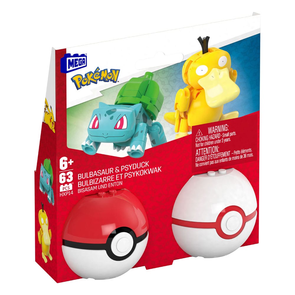 Pokémon Mega Construction Set Poké Ball Collection: Bulbasaur & Psyduck